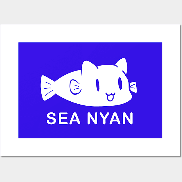 Slow Loop Sea Nyan Wall Art by aniwear